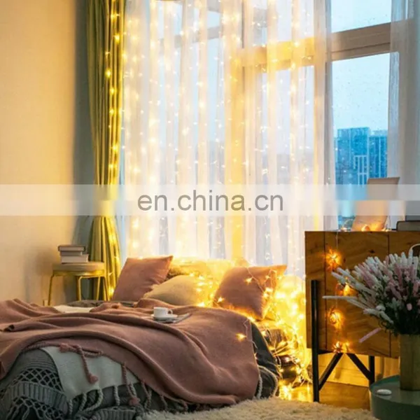 Amazon USB Supply Remote Control Led Light Curtain for Home Holiday Decoration photo-4