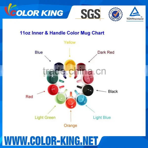 Manufacturer Wholesale Sublimation 11oz Top Grade Inner Colourful Handle photo-4