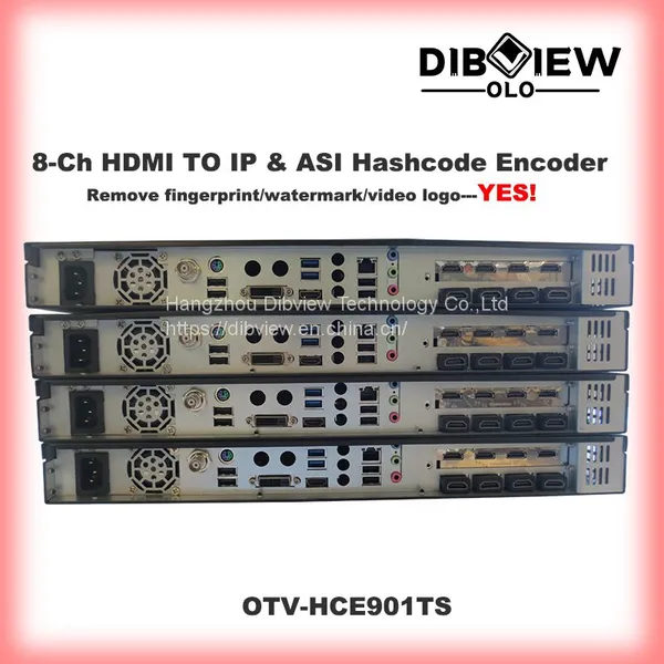 DIBVIEWOLO RTMP/UDP/RTP 8 в 1 HDMI в ASI Энкодер с удалением хэш-кода и удалением аудиокода для прямого вещания видео в формате HD IPTV