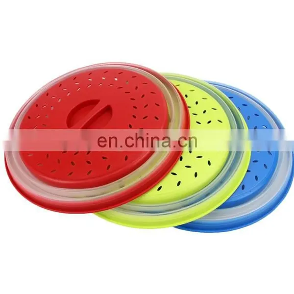 High Quality Collapsible Plate Plastic Microwave Food Dish Cover photo-2