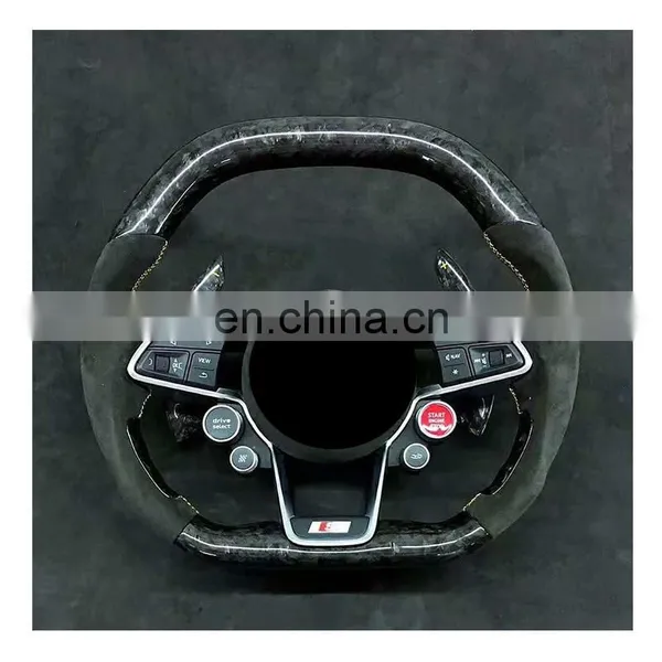 Carbon Fiber Steering Wheel for Audi A1 S1 A3 S3 A4 S4 A5 S5 A6 S6 A7 S7 A8 S8 Car Modification Steering Wheel photo-5