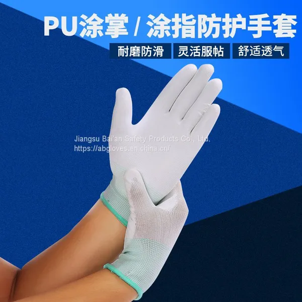 En388 4131 pu Gloves Fit Safety Glove Work Gloves photo-2