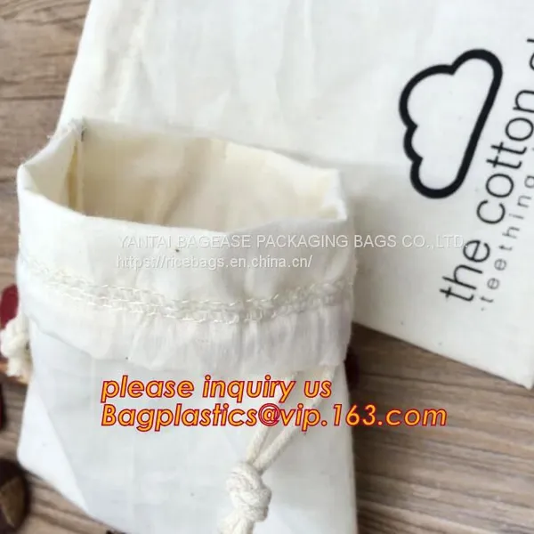 China Cotton Drawstring Bags, Reusable Muslin Bag Natural Cotton Bags With Drawstring Produce Bags Bulk Gift Bag Jewelry Pouch Factory Cotton Drawstring Bags, Reusable Muslin Bag Natural Cotton Bags With Drawstring Produce Bags Bulk Gift Bag Jewelry Pouc photo-4