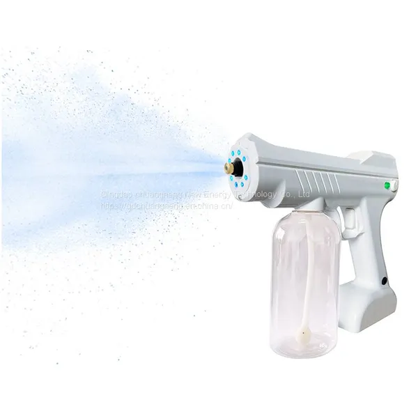 Electrostatic Spray Nano Blue Light Spray Gun Home Office Disinfection 360 Degree Comprehensive Adsorption Sterilization photo-2