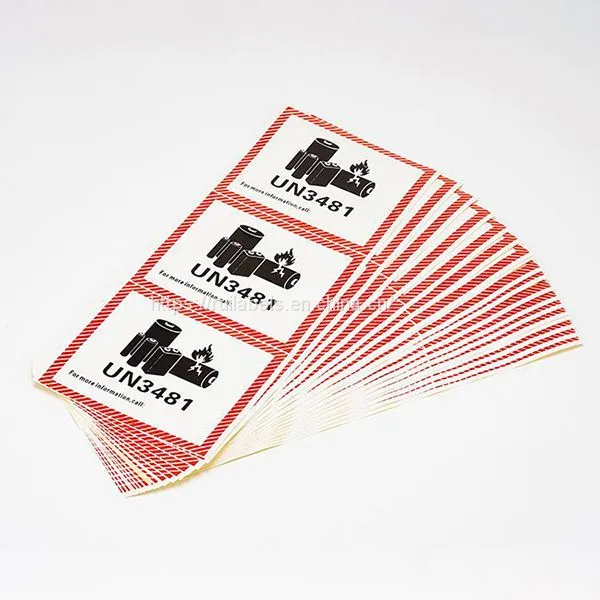 UN3841 Label Lithium Battery Labels Caution Shipping Labels photo-3