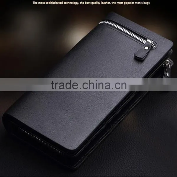 New Stylish Zipper Mobile Phone Bag Men's Wallet photo-2