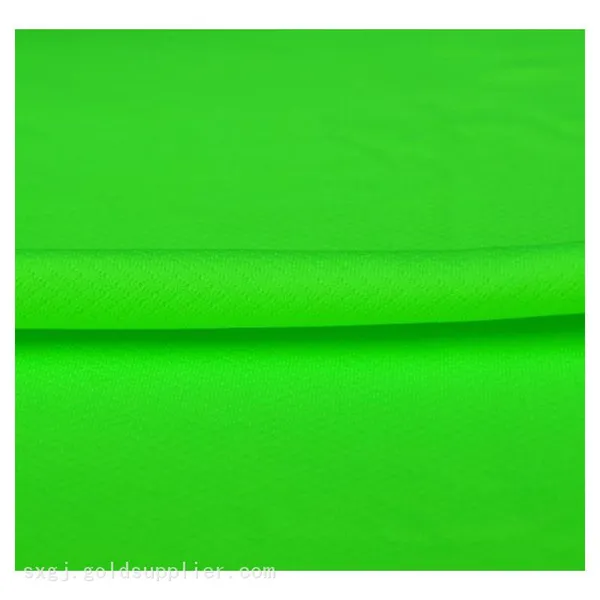 EN471 Fluorescent Dry Fit Polyester Warp Knitted Bird Eye Mesh Fabric