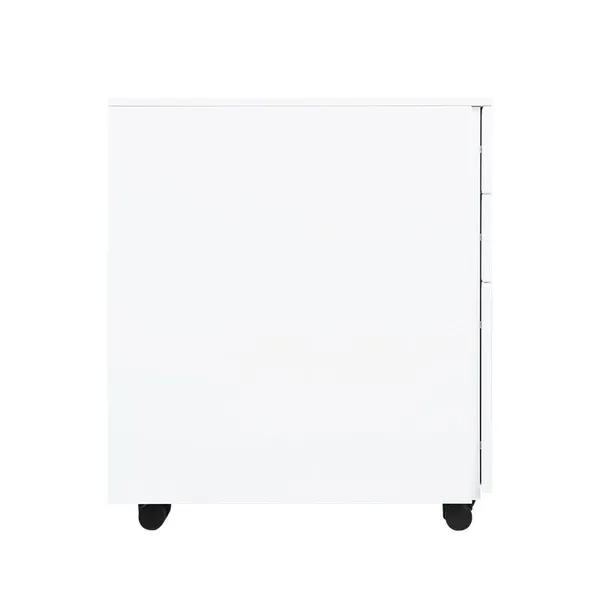 Modern 3-Drawer Mobile Pedestal Cabinet Metal Storage for Home Office School & Hospital Use photo-4