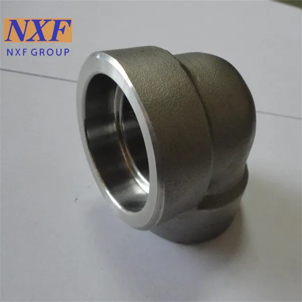 NXF UNS N10276 2.4819/NiMo16Cr15W/C276 OD DN6-1500 Pressure 3000-9000lb ASME B16.11 Nickel Alloy Forging Socket Welding Elbow photo-2