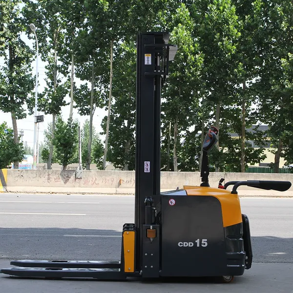 Factory Hot Sale 1500kg 2000kg Lift Height 3M Full Electric Stacker Walking Stacker Forklift Hydraulic Stacker photo-5