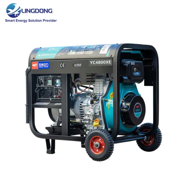 Competive Price Air-Cooled Silent Type 3.5kVA Portable Diesel Generator Set 3.5kW Mobile Outdoor Yuchai YC4800T for Home Use