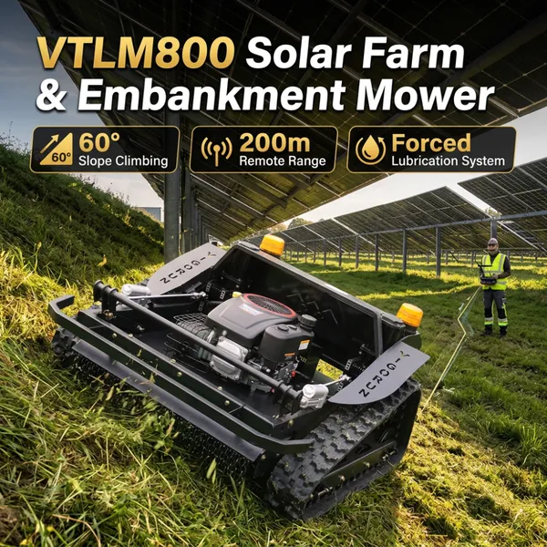 Vigorun Tech Cortador de Grama com Controle Remoto para Declives, Cortador de Grama Automático, Cortador de Grama sem Fio para Terrenos Inclinados e Acidentados