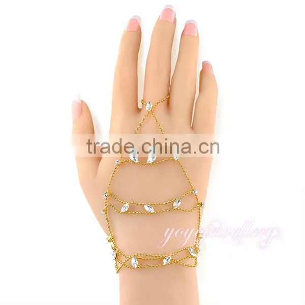 New Launched Indian Hand Palm Slave Bracelet With Rings photo-2