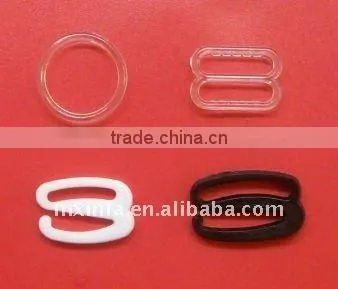 Clear Plastic Bra Stra Adjuster and Ring