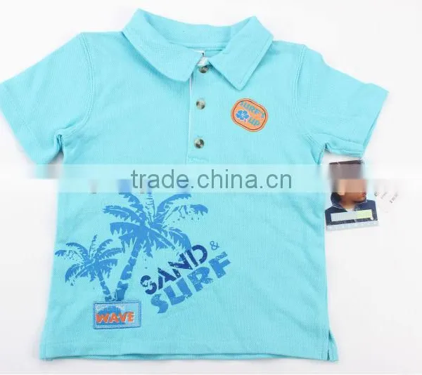 Boy's Fashion Printed Polo Shirt &fashion Collar Shirt Stocklot photo-3