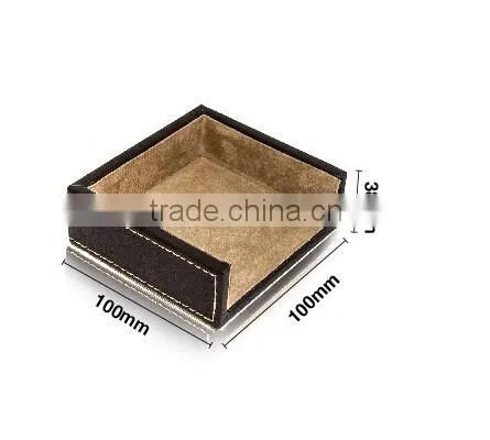 2015 New Arrival Fashion Business Office Faux Leather Notepad Box photo-5
