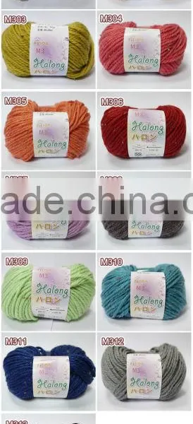 3/5NM 52% ACRYLIC 10% ALPACA 20% WOOL 15% NYLON 3% NEP BLENDED YARN, DYED YAN , HAND KNITTING YARN, NEP YARN photo-4