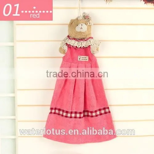 Cute Animal Decorative Hand Towel With Lace, Girl Dress Microfiber Hand Towel photo-2