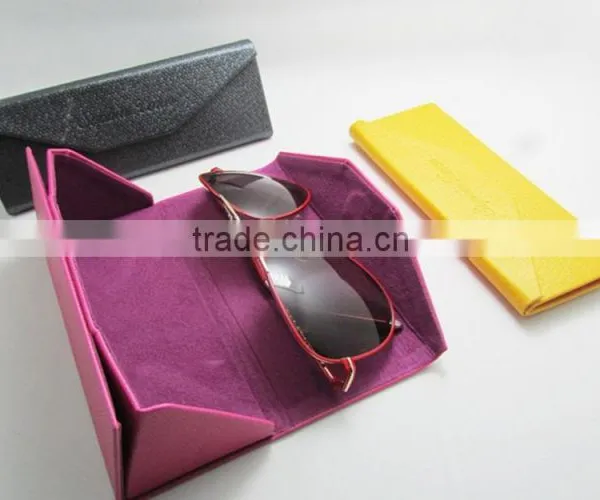 Custom Folding Glasses Case Leather Folding Glasses Cases photo-3