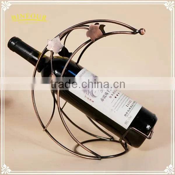 Metal Wine Rack Wire Technology Moon Curved Fashion Home Deco photo-2