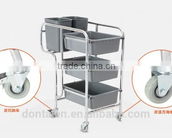 Update International 300 lb Capacity Four Wheel Folding Hand Truck Trolley Waste Collection Vehicle photo-6