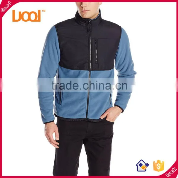 Mens High Quality Mock Neck Jackets Zip up Custom Sports Polar Fleece Jacket photo-5