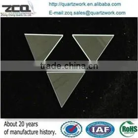 Polished Triangle Quartz Glass Window/disc photo-3