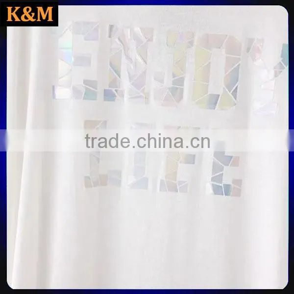 Ladies Custom Print t Shirt Casual Bat Wings Sleeves t Shirt photo-5