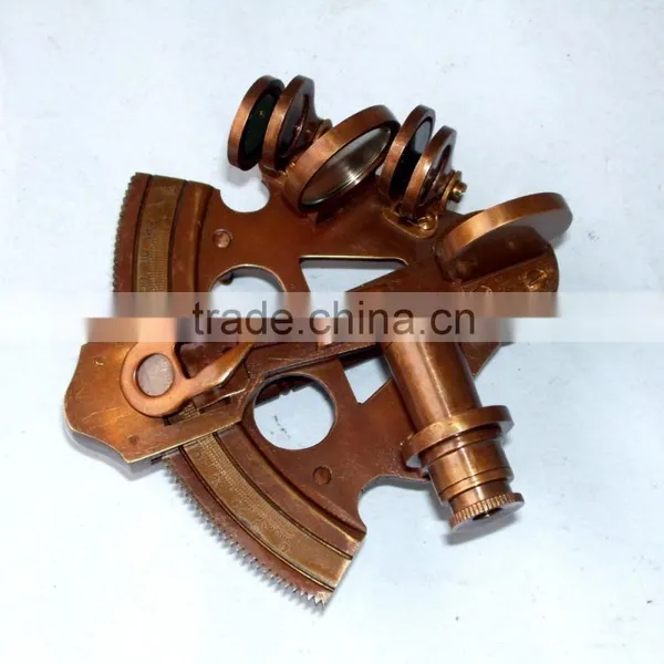 Brass SMALL SIZE DECOR SEXTANT FOR GIFTS-BRASS NAUTICAL SEXTANT 1028 photo-4