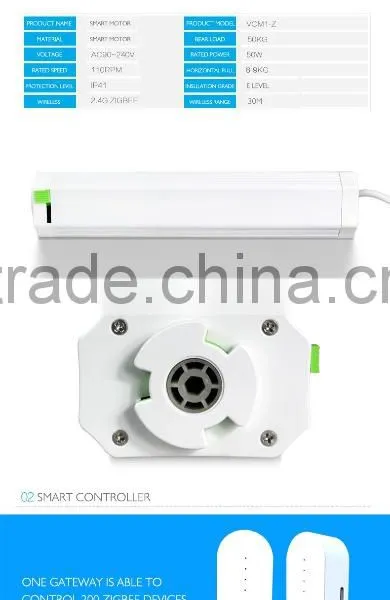 Smart Curtain Motor WIFI Control Zigbee Curtain Control photo-4