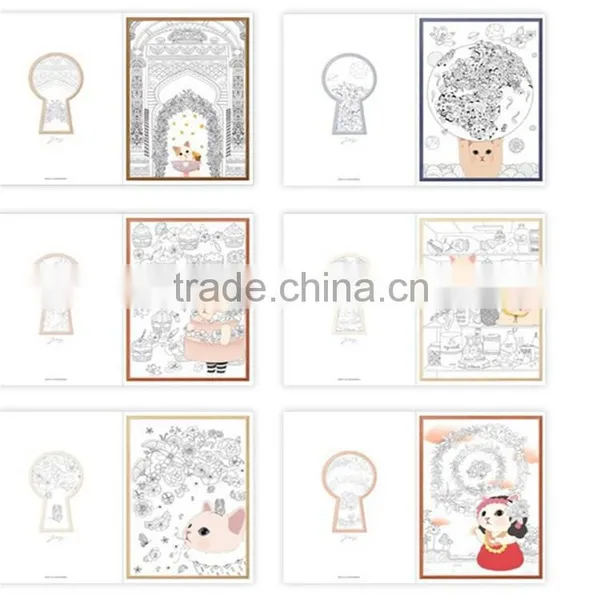 Fashion Wholesale Secret Garden Series Jetoy Cat Coloring Books for Adult photo-2
