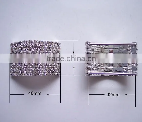 (M0382) 40mmx25mm rhinestone buckle for wedding invitation card