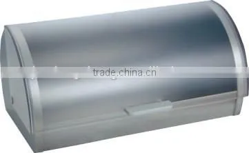 Stainless Steel Unique Non-electric Bread Storage Box With Plastic Lid