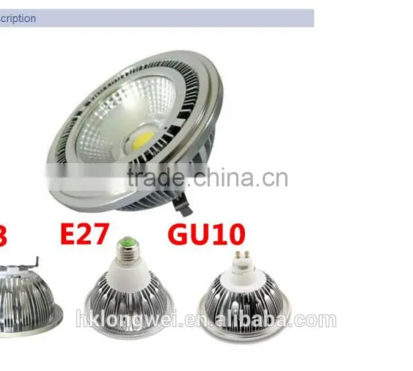 5w 7w 9w 12w 15w Epistar Quality CE 110mm Spot Led Gu10 Ar111 photo-2