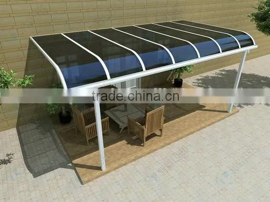 Polycarbonate Simple Awning for Garden Shed