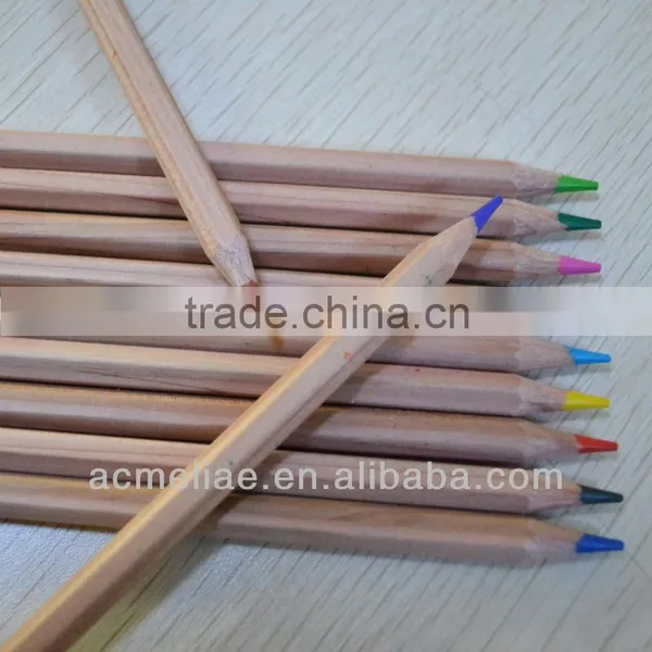 7" Standard Size Hexagonal Shape High Quality 3.0mm Color Lead Natural Wood Colored Pencil photo-3