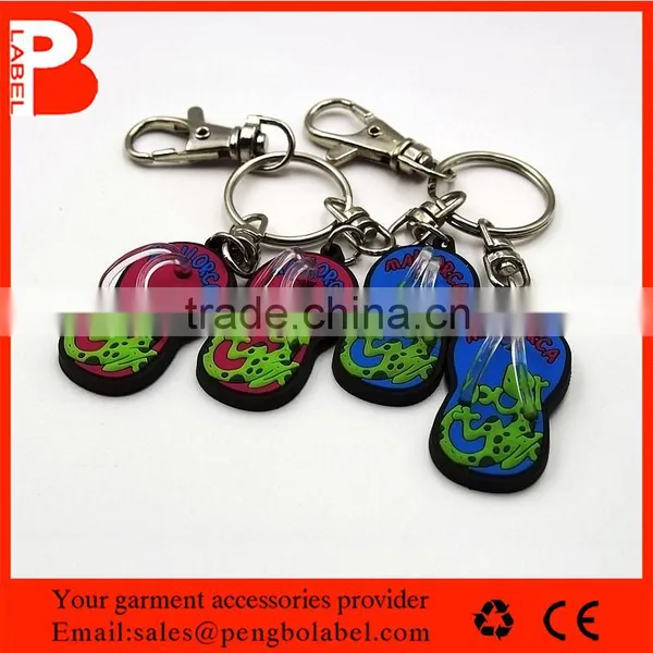 Custom Design Soft PVC Rubber Patch Key Ring Key Chain photo-6