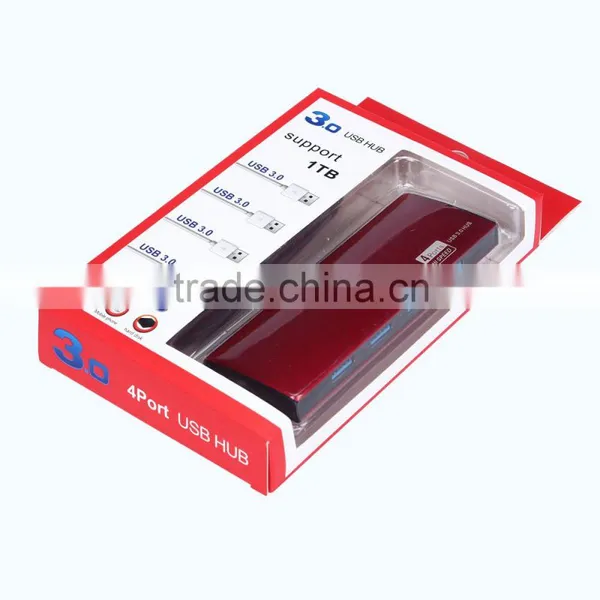 Super Slim 4 Ports USB 3.0 Hub Support 1 TB photo-6