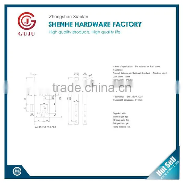 Mortise Lock / Lock Body /lock Case 4585//5085/6085/lock Body photo-2
