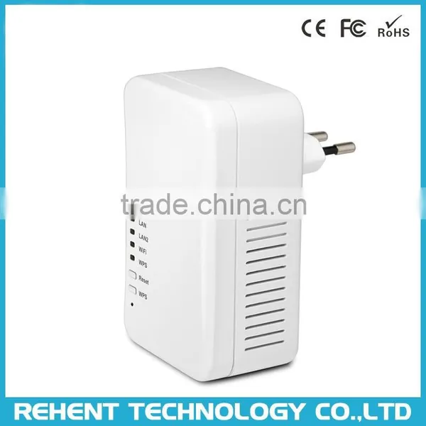 Wallmount 2.4G 27dBm High Power 300M 11N Wireless WiFi Repeater EU/US/AU/UK Power Adapter photo-2
