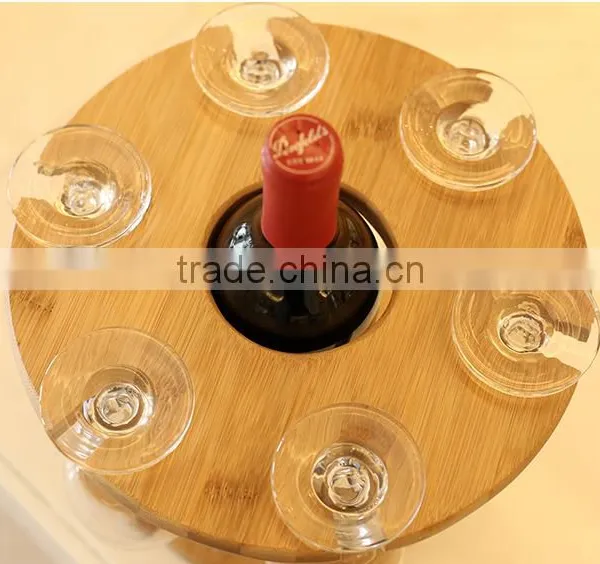 Bamboo Wine Cup Rack photo-4