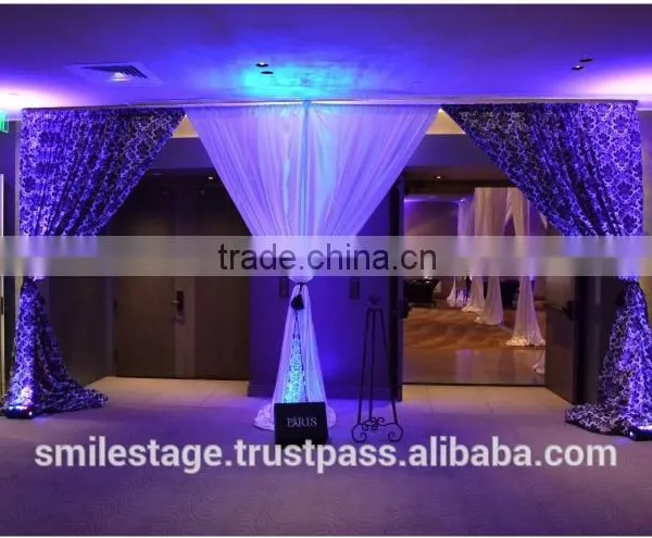 Adjustable Wedding Backdrop Pipe and Drape photo-6