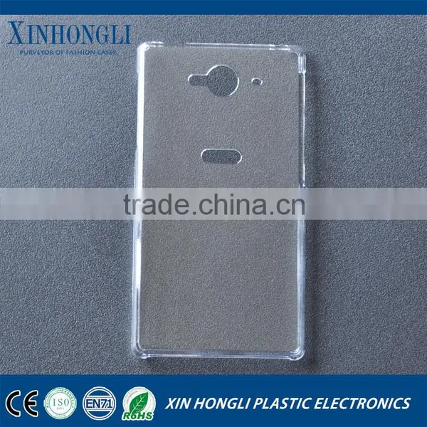 High Quality Thin PC Transparent TPU Translucent Case Hard Back Shell For Aquos Zeta photo-4
