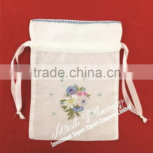 Flower Embroidery Fragrant Bags Air Freshing Sachet Powder Cloths Bag photo-5