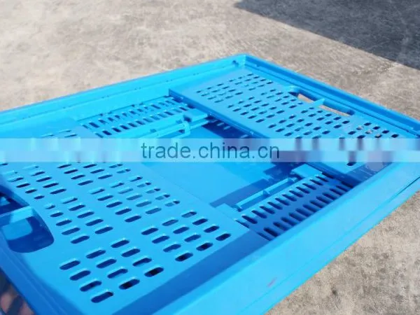 600x400x280mm Ventilated Storage Collapsible Foldable Plastic Crate photo-5