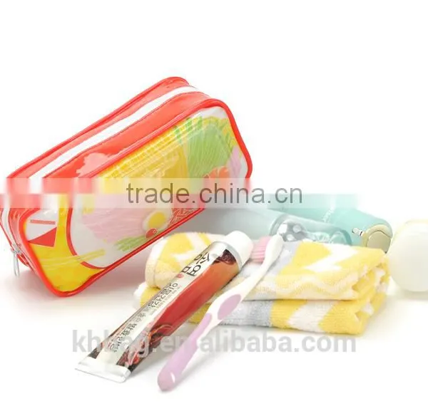 Wholesale Custom Clear Waterproof Stand-up Frosted Pvc Cosmetic Pouch With Plastic Zip photo-4