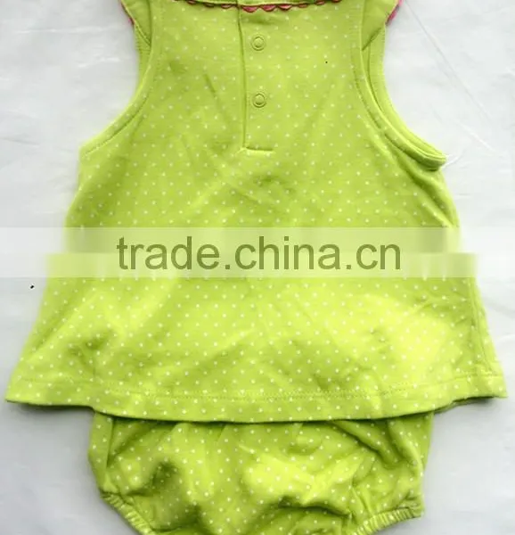 Baby Girls Summer 2PCS Set Sleeveless Top and Short Pants photo-4