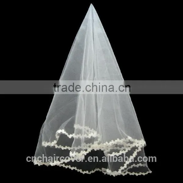 Hot Selling One Layer Lace Bridal Veils photo-6