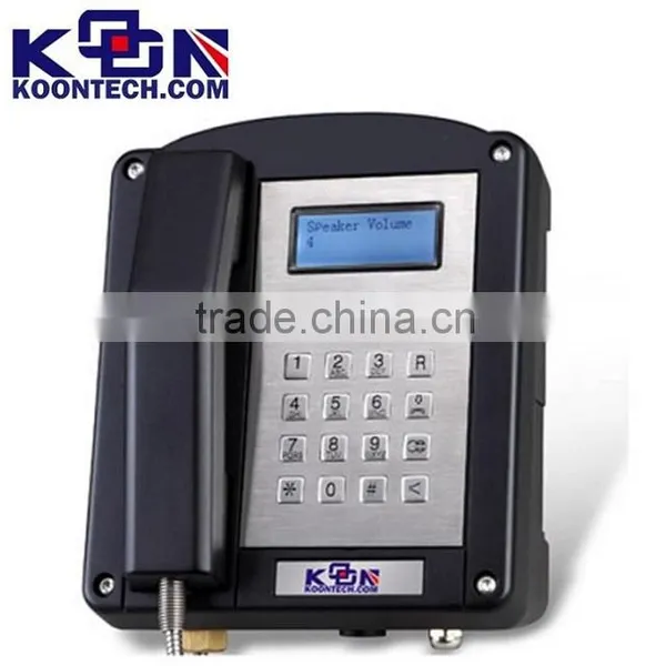 Koontech Anti-explosion telephone with IEC approved KNEX-1 explosion proof telephone for mining use/wall mount landline phone