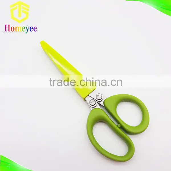 2016 Herb Scissors 3 Baldes Scissors for Paper Cutting and Chop Herbs Fast photo-4